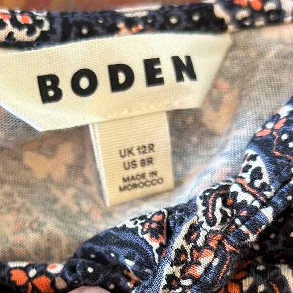 8 Boden Paisley Sweetheart Dress - Picture 3 of 3